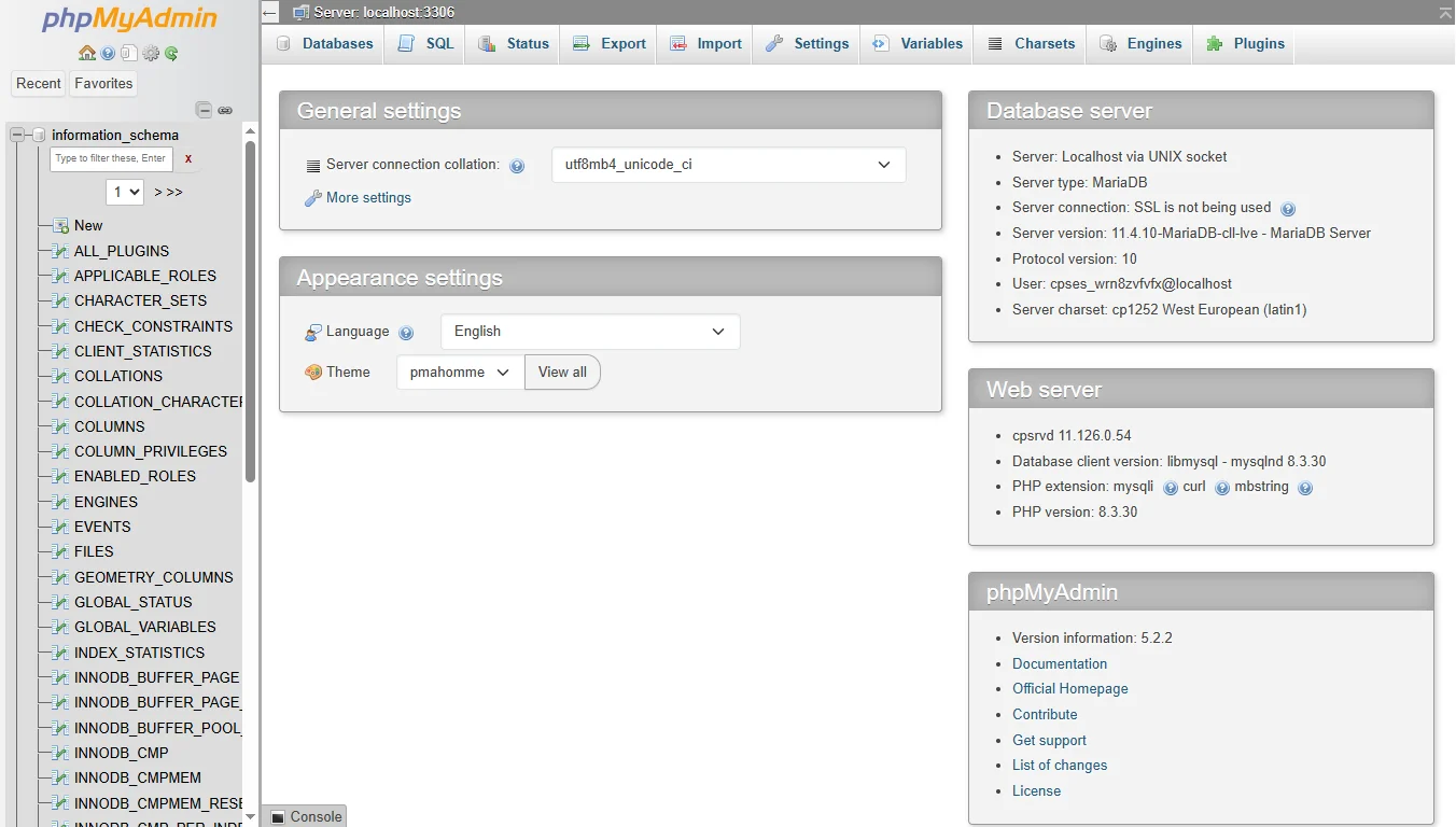 Host a Database driven Website - import data