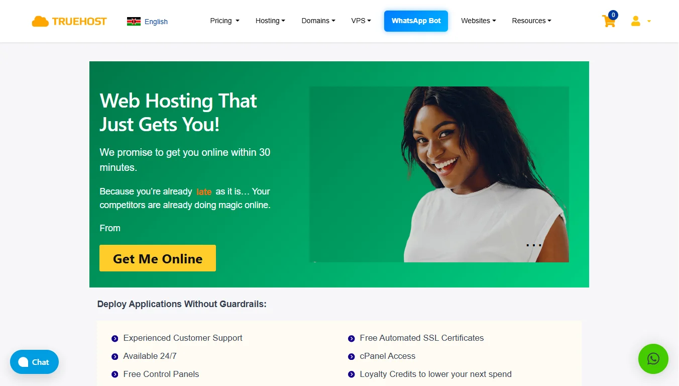 Host a database driven website - Truehost plans