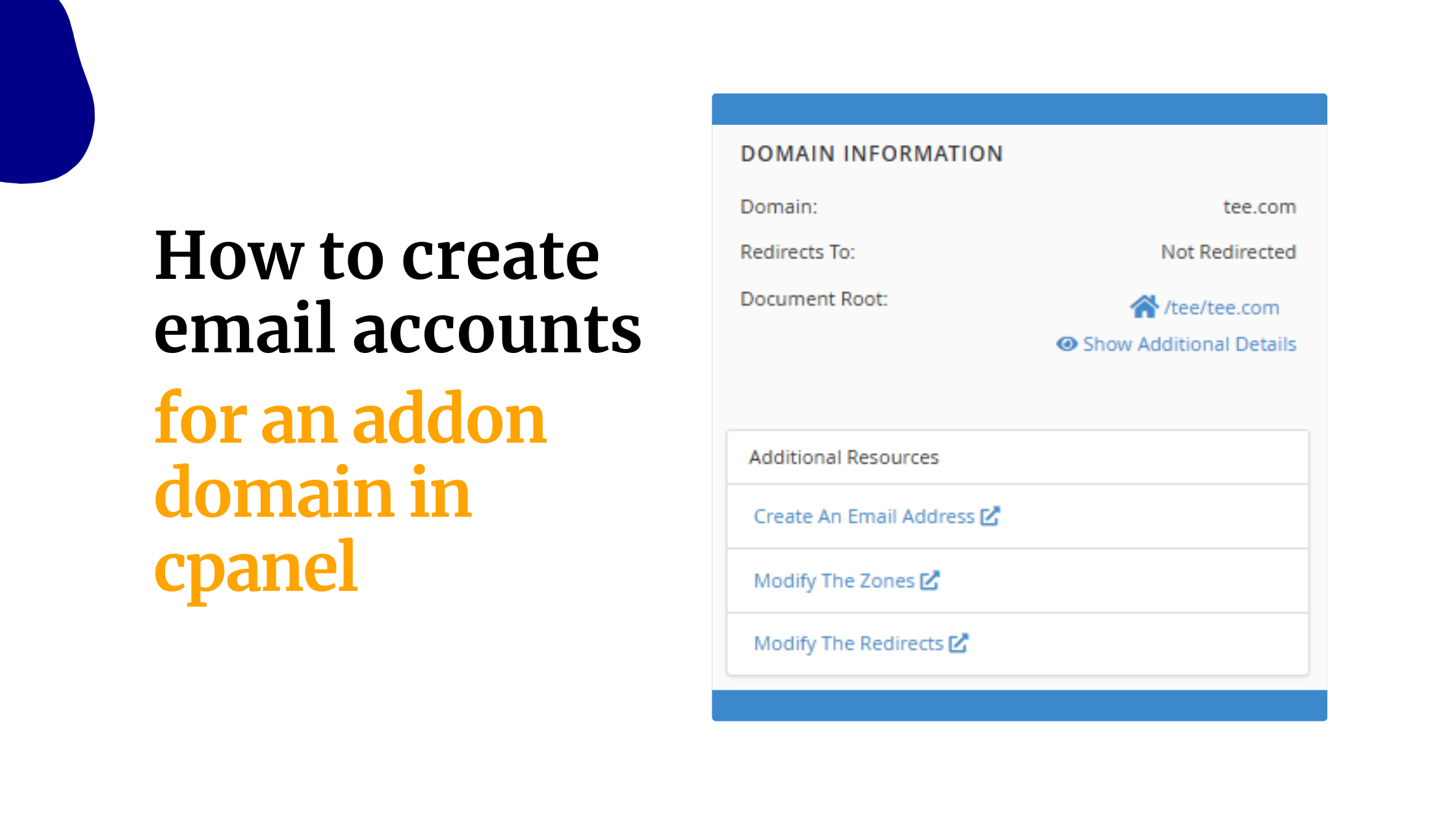 How to Create Email Account for an Addon Domain&hellip;
