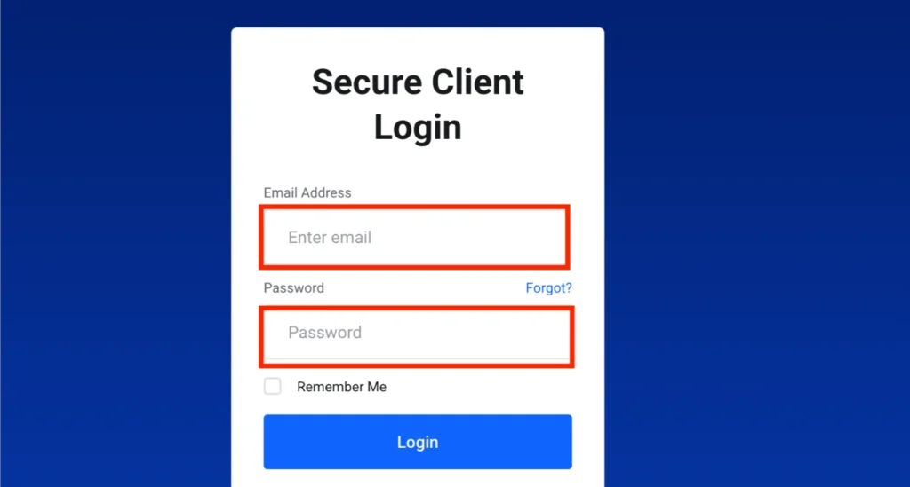 Truehost Client Login screenshot