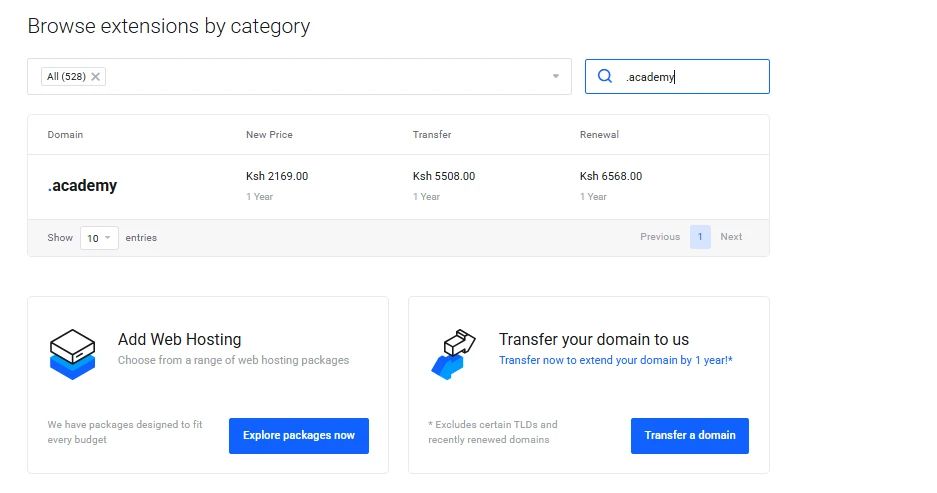 domains for students
