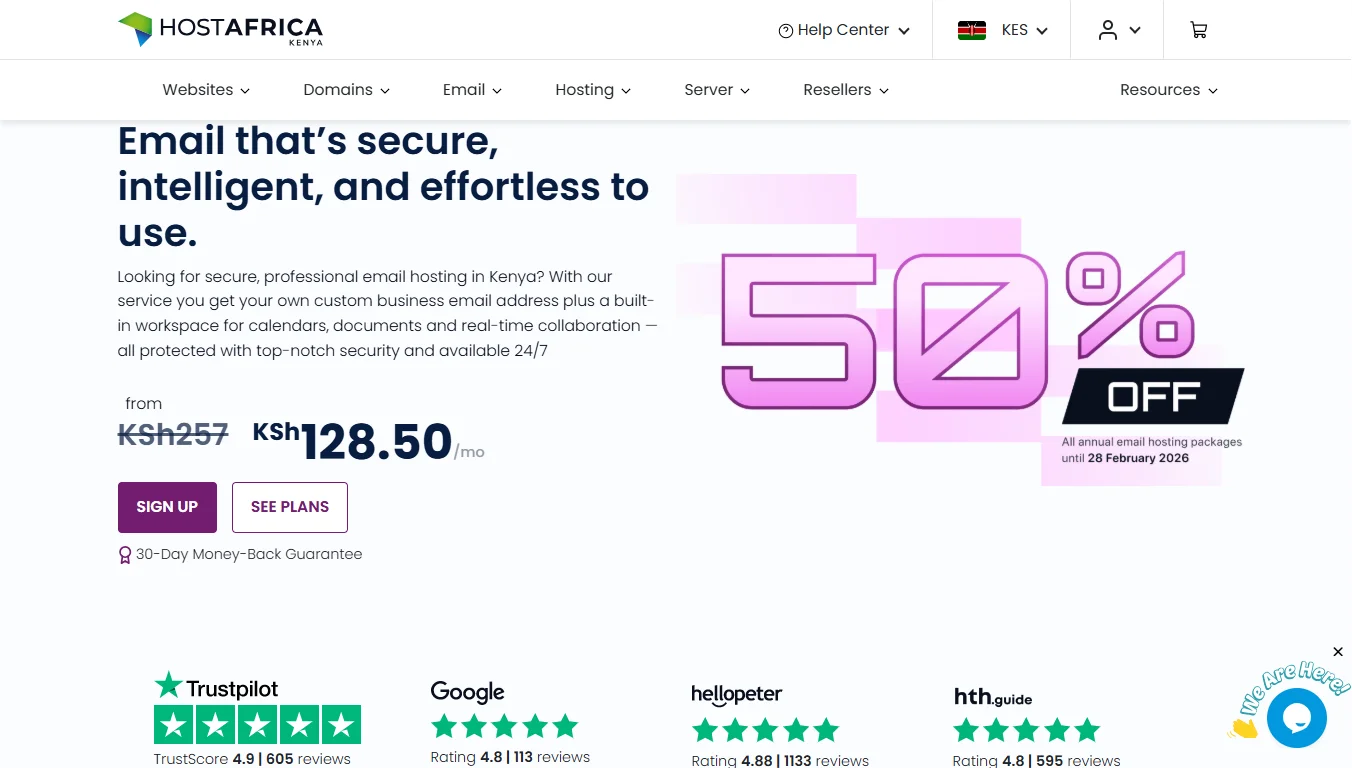 Cheapest Email Hosting Providers - Hostafrica
