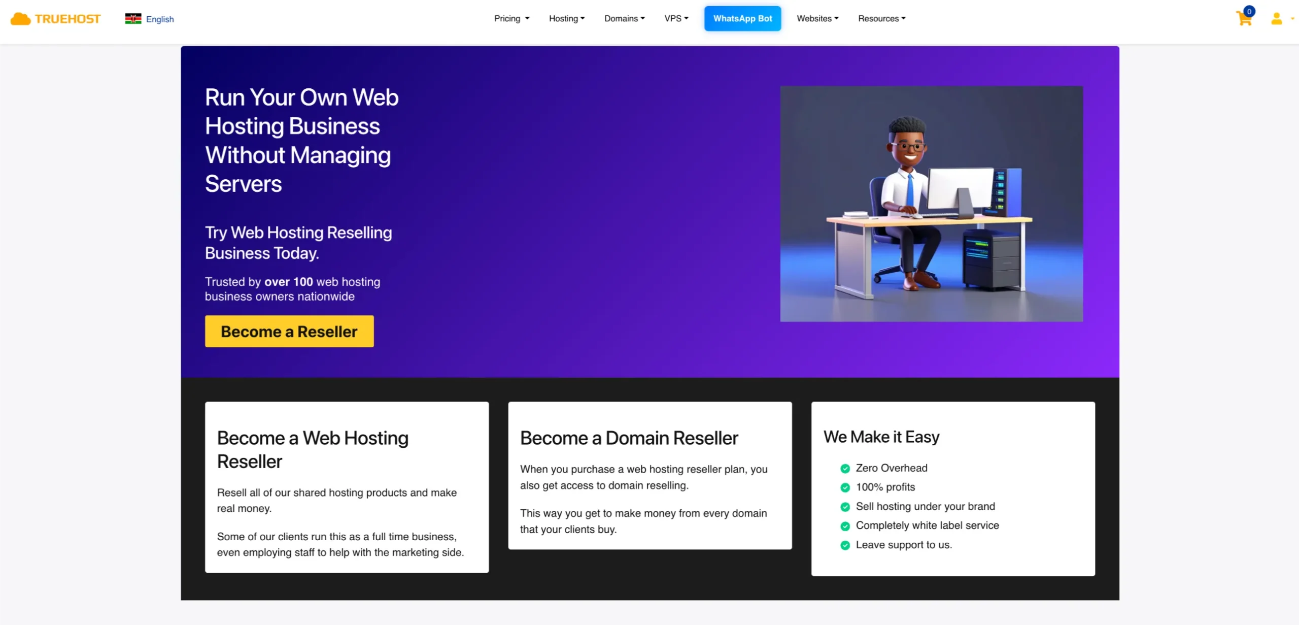 Truehost Cheapest Reseller Hosting