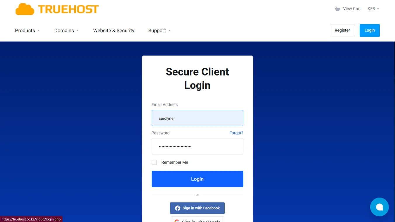 Upgrade a hosting plan - Truehost