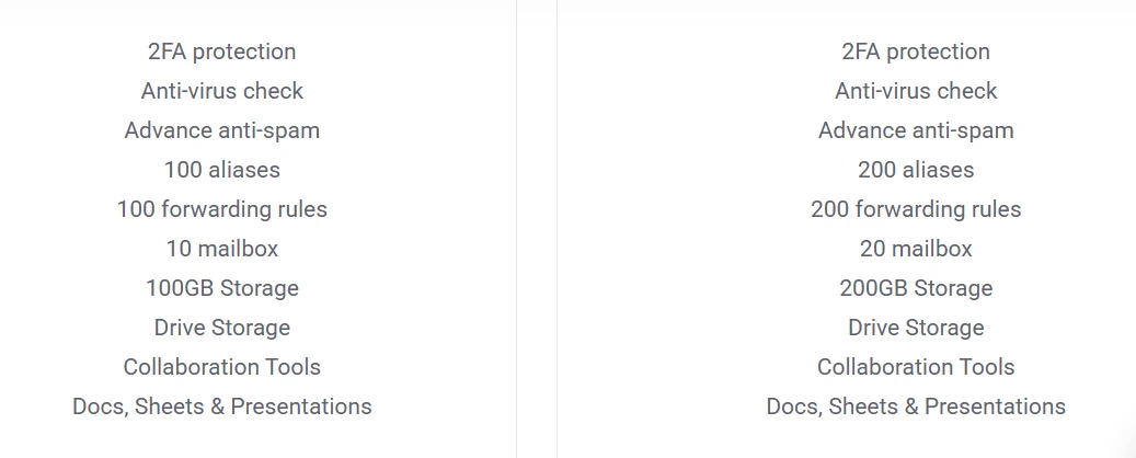 email hosting kenya features