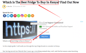 getting organic traffic to a reviews website in Kenya