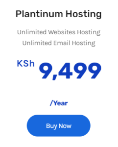 cost to host a website in Kenya