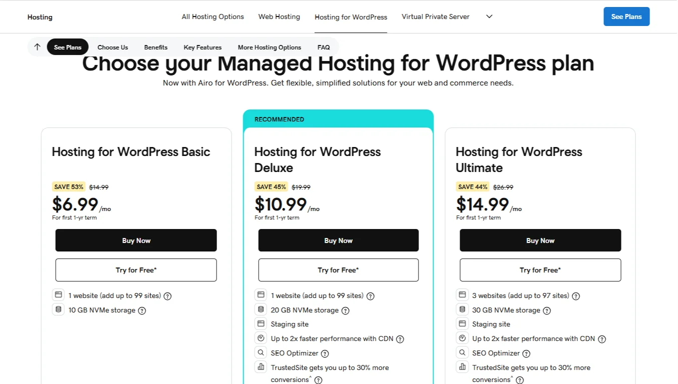What is managed wordpress - GoDaddy plans