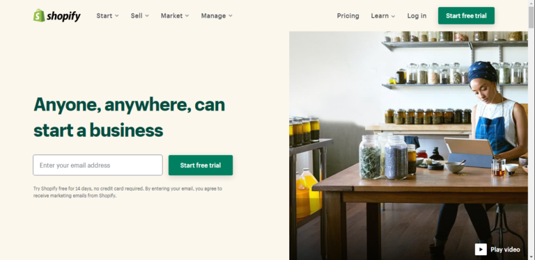 Use Shopify