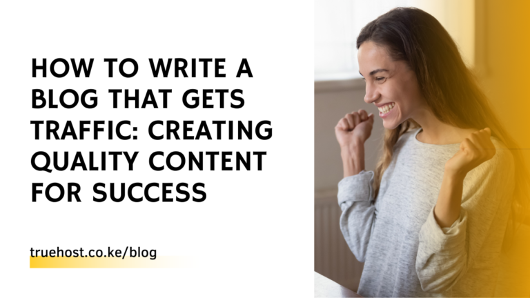 how to write a blog that gets traffic