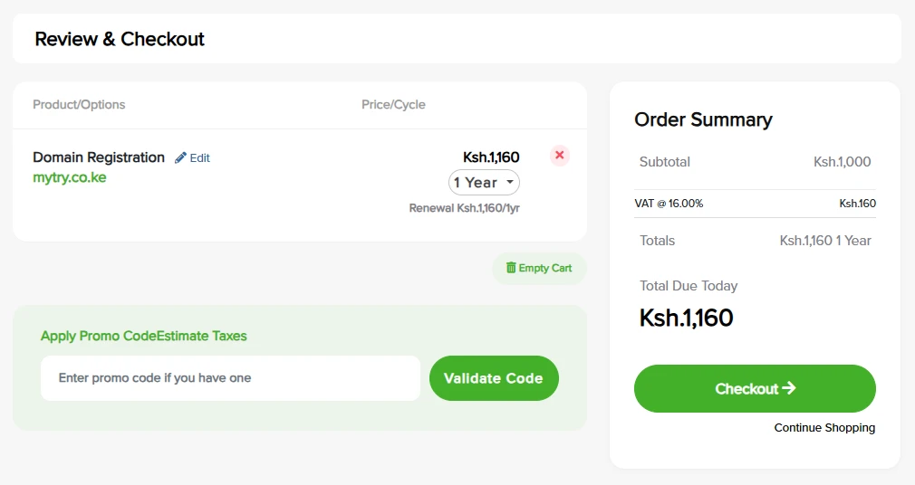 safaricom domain registration