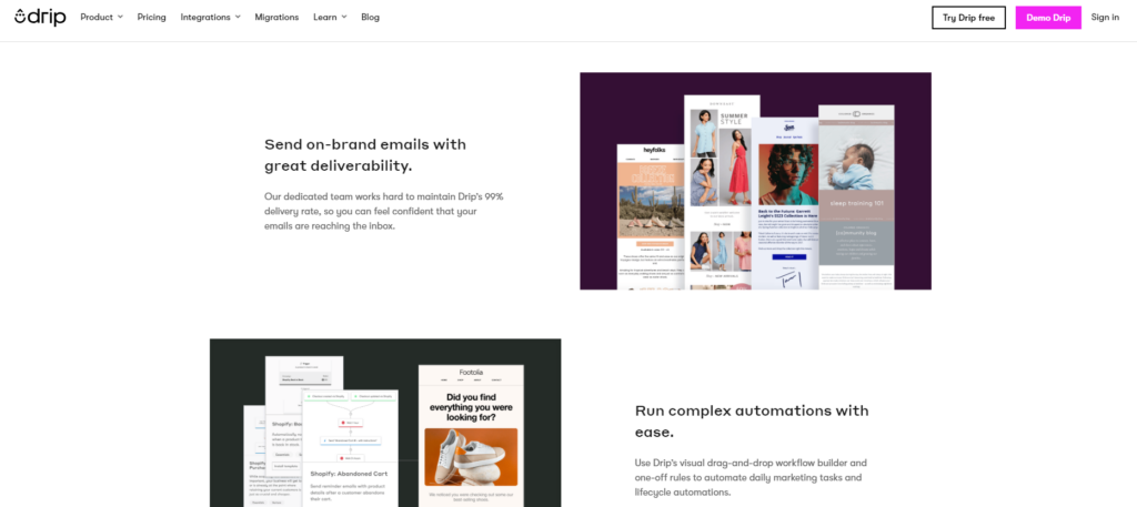 7 Best Email Marketing Platforms for Online Stores 4 Drip: The Marketer's Marketing Automation Platform
