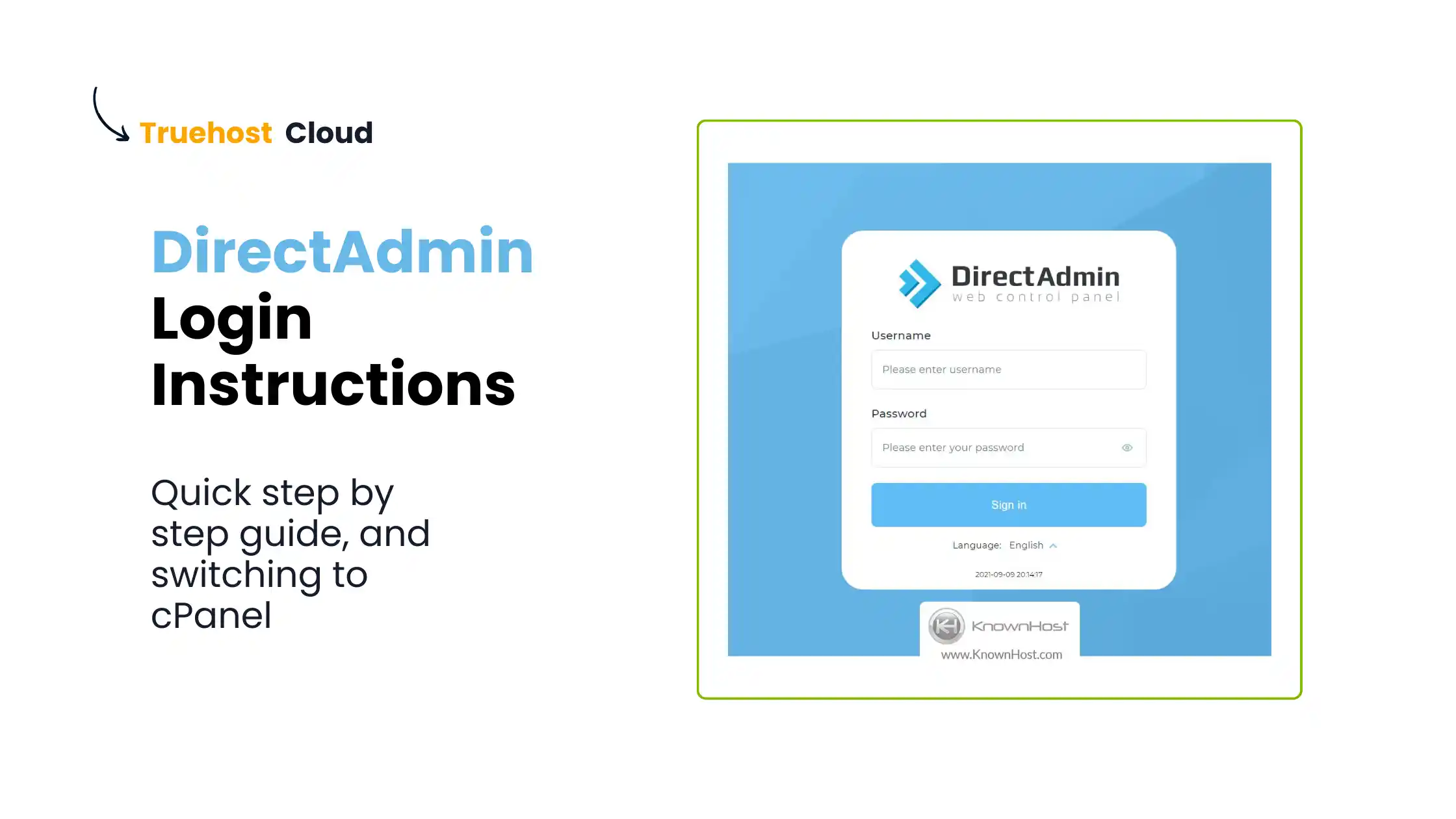 How to Login to DirectAdmin Control Panel