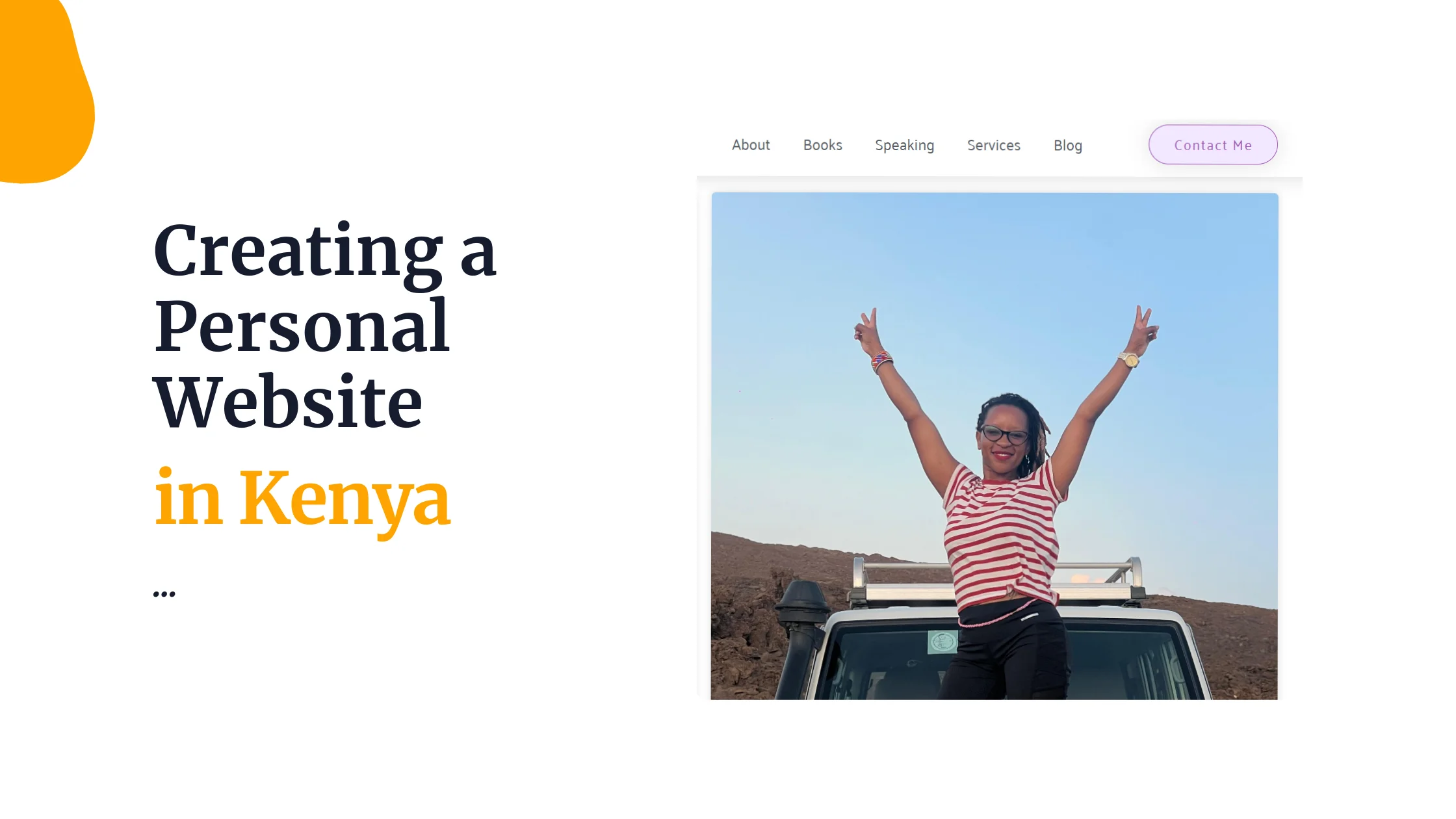 How to create a personal website in Kenya
