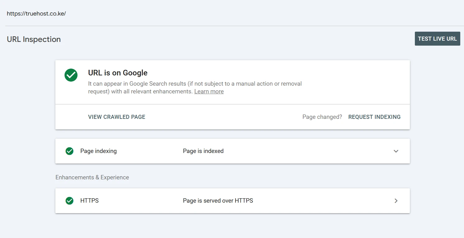 Submitting Sites to Google: A Step-by-Step Guide for Quick Indexing 5 Submitting sites to Google url inspection tool result