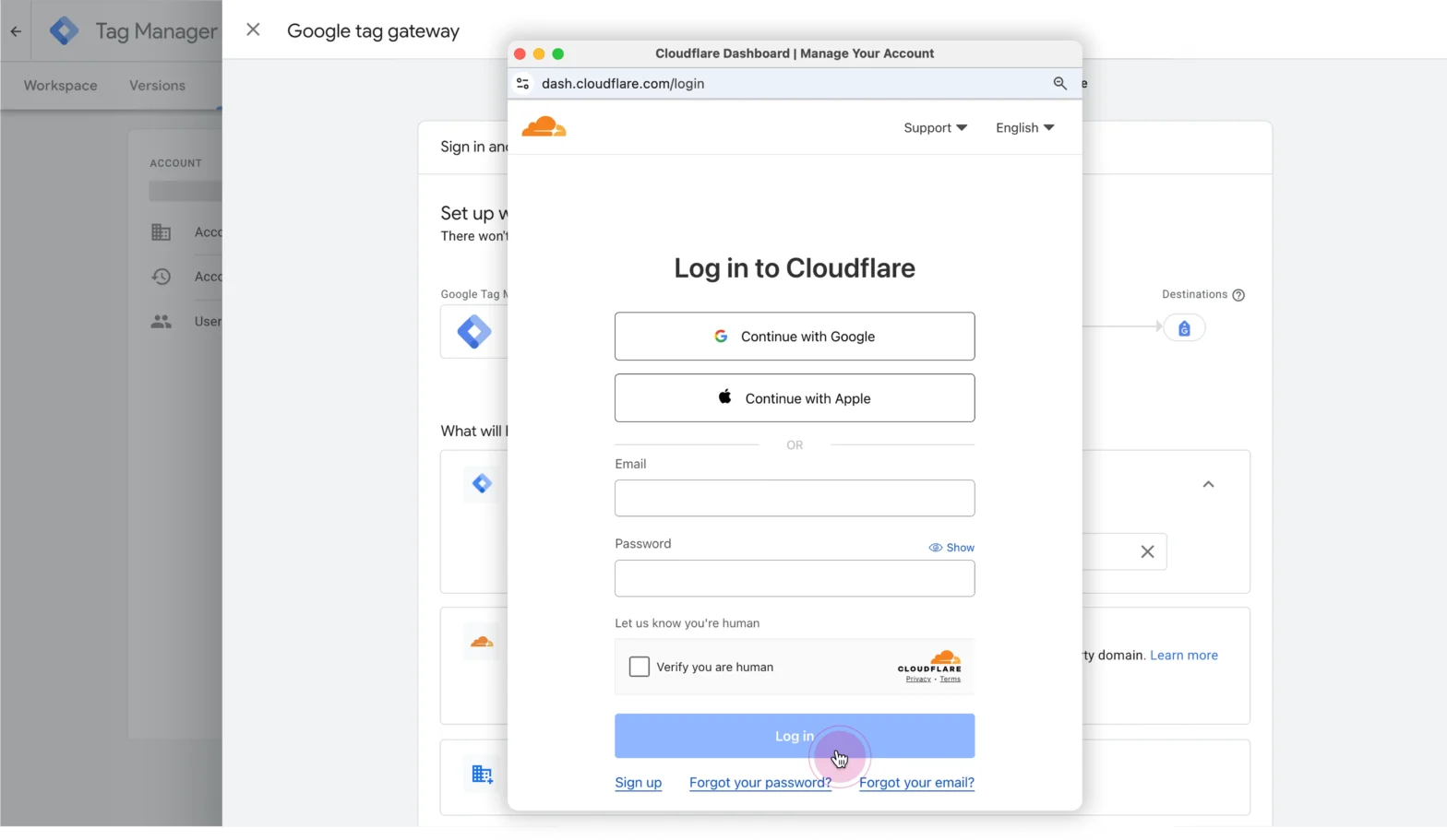 Google Tag Gateway setup
