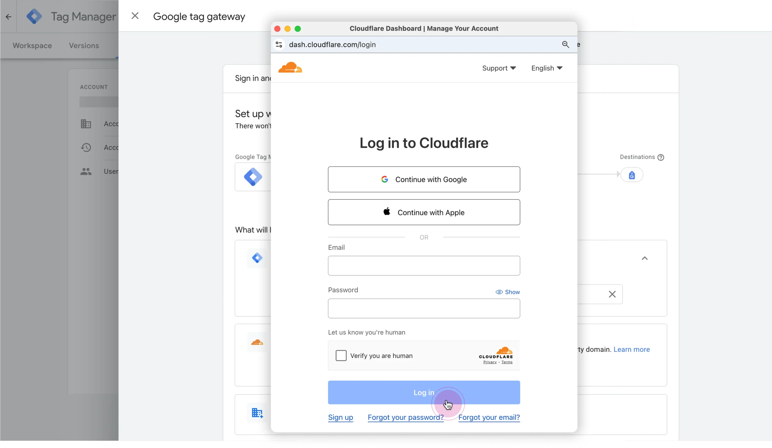 Google Tag Gateway setup