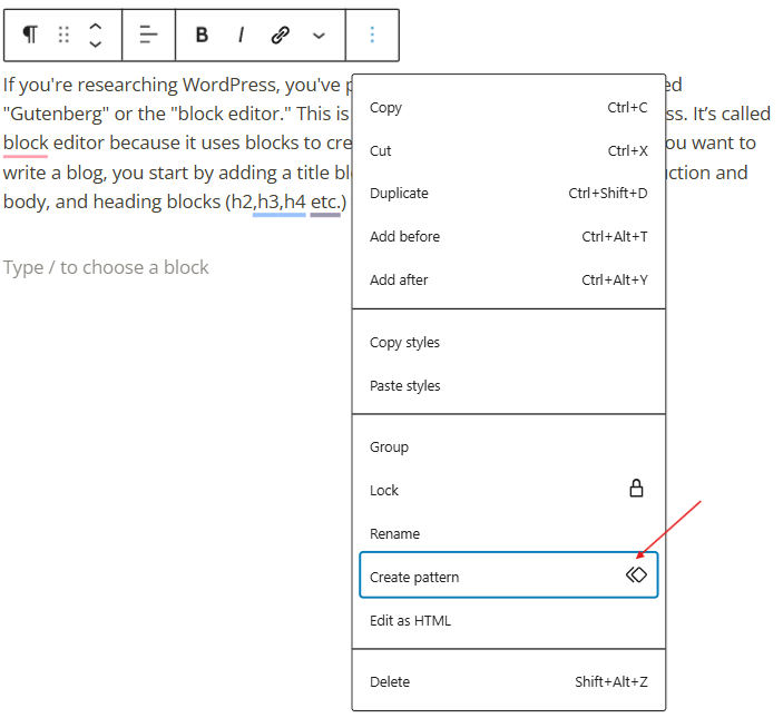 creating reusable patterns or components