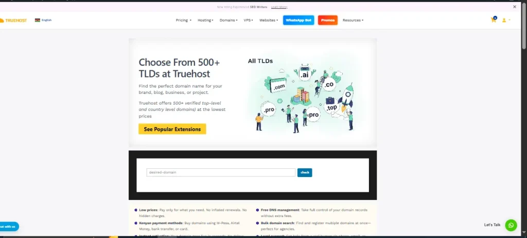 TLDs to choose from- domain investing