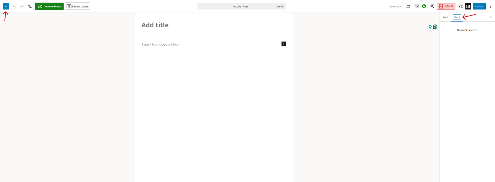 Block Editor Interface