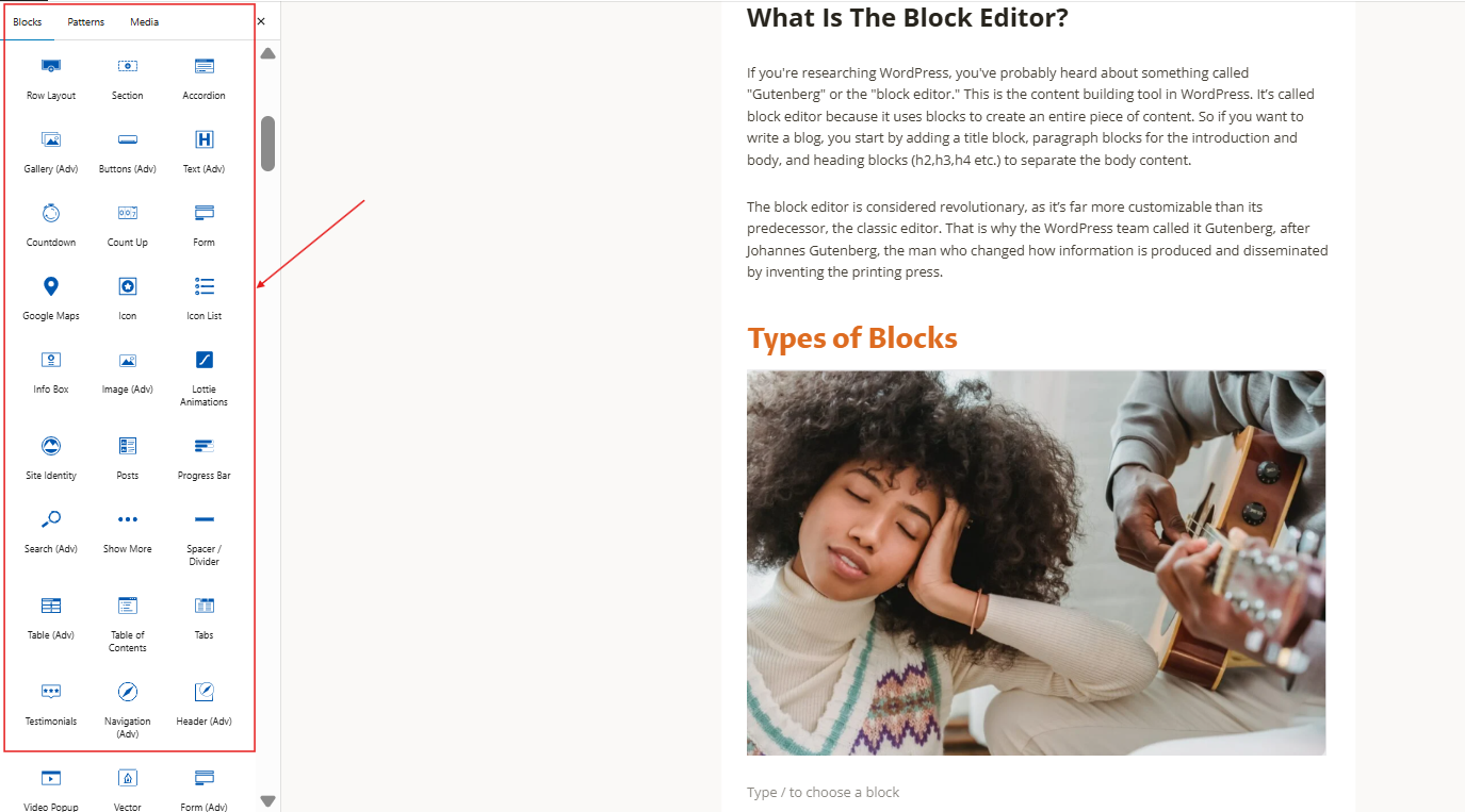 Wordpress Block Editor Gutenberg