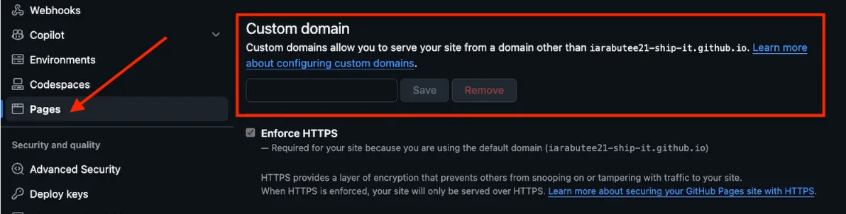 web hosting GitHub