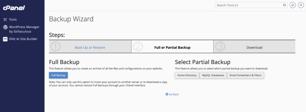 How to Create a Full Website Backup and Restore It 6 website backup
