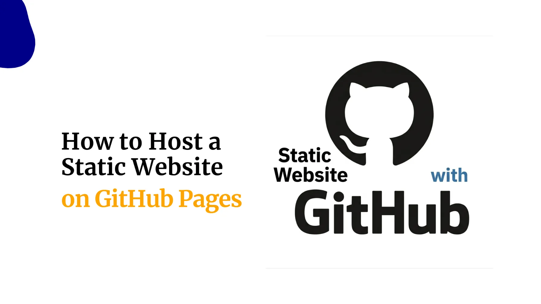 How to Host a Static Website on GitHub Pages