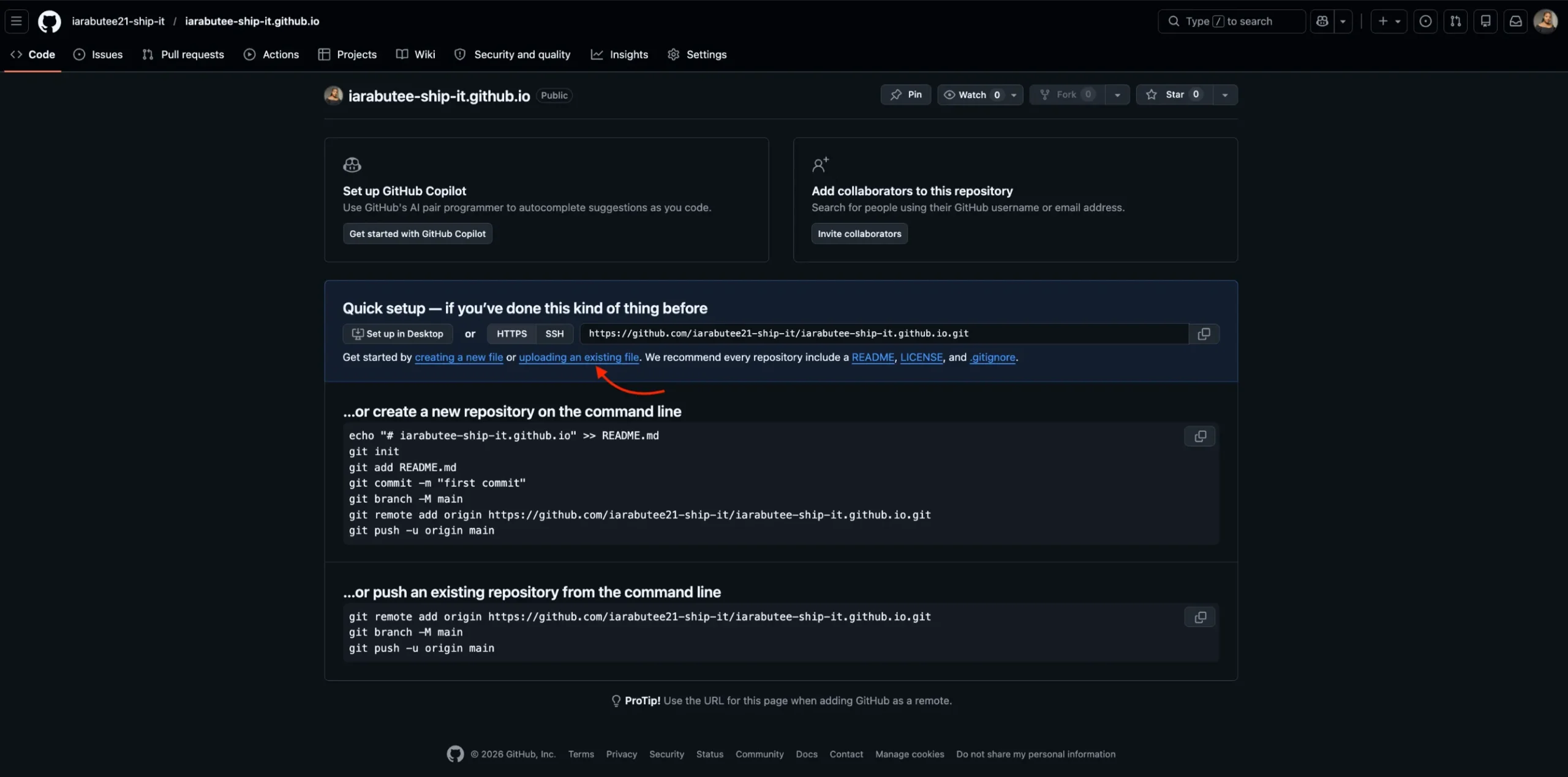 web hosting GitHub