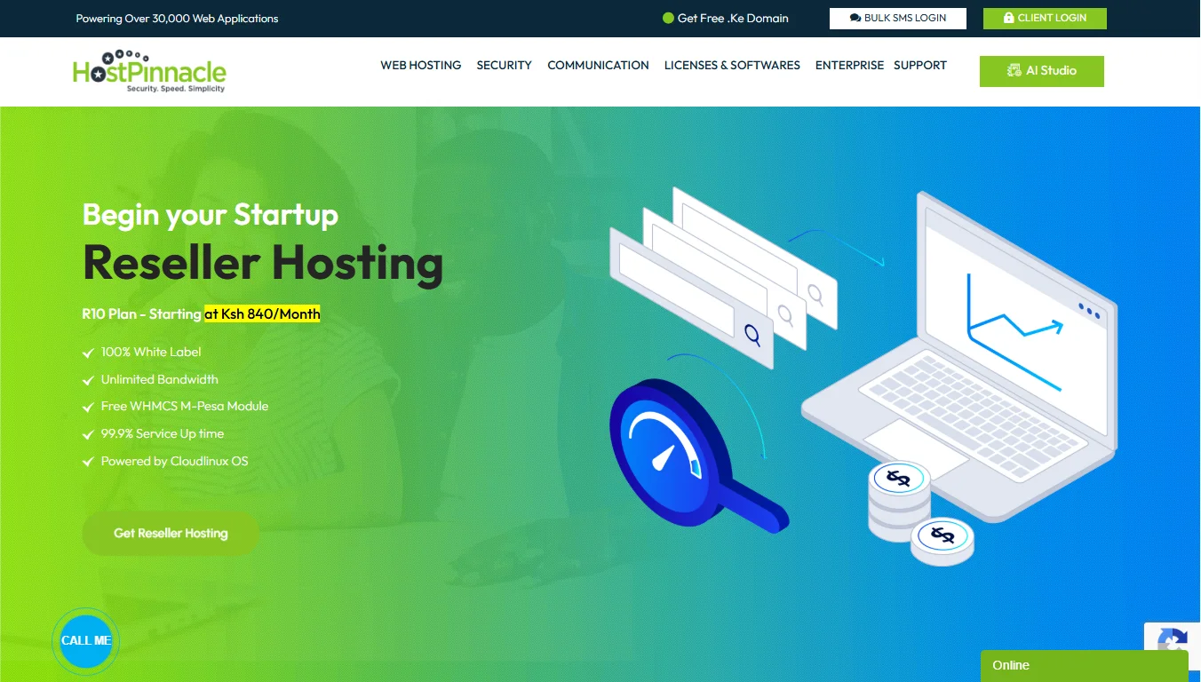 Web hosting with email - HostPinnacle