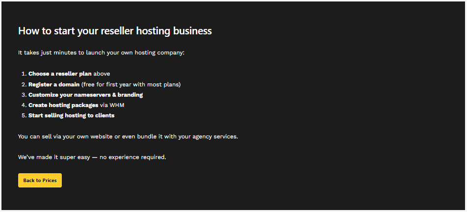web hosting reseller