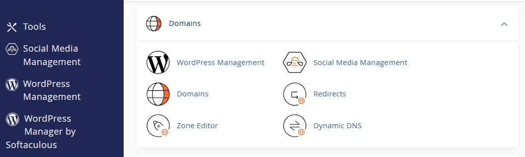 web hosting control panel