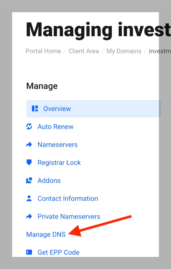 Manage DNS image