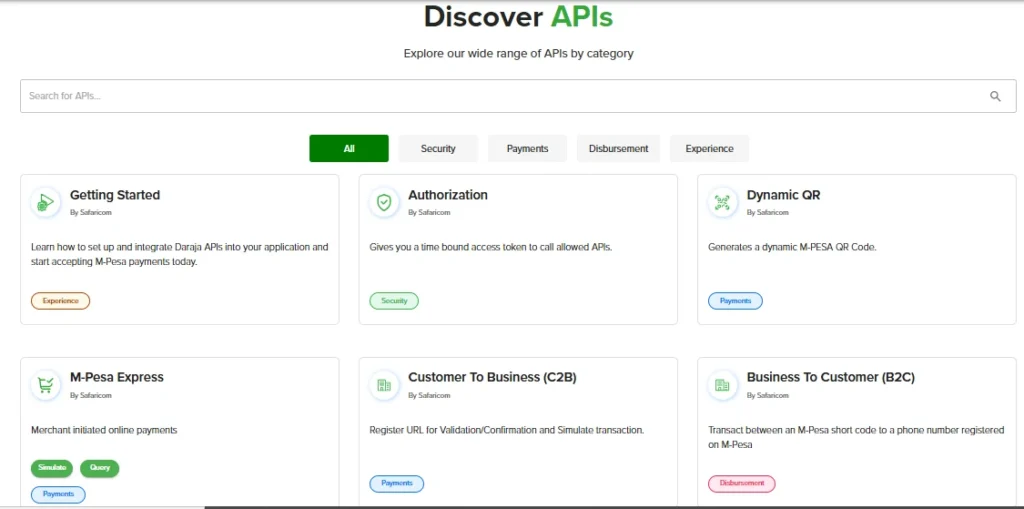 Safaricom APIs