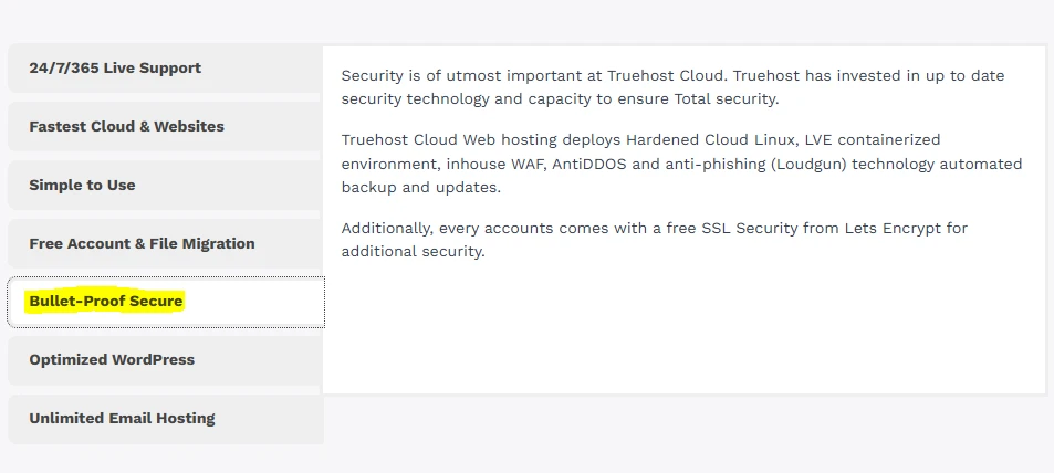 Buy web hosting with sure security
