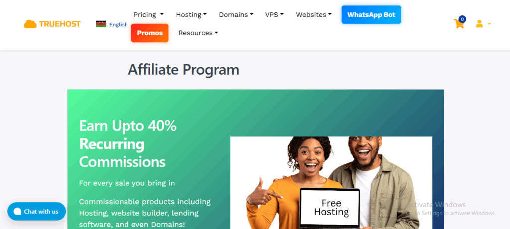 Truehost affiliate program 1