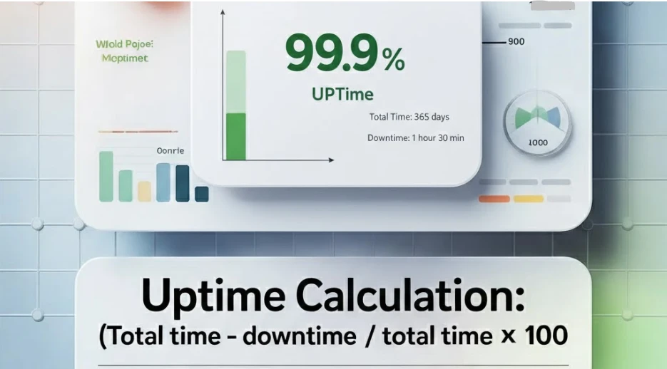 Web hosting uptime calculation