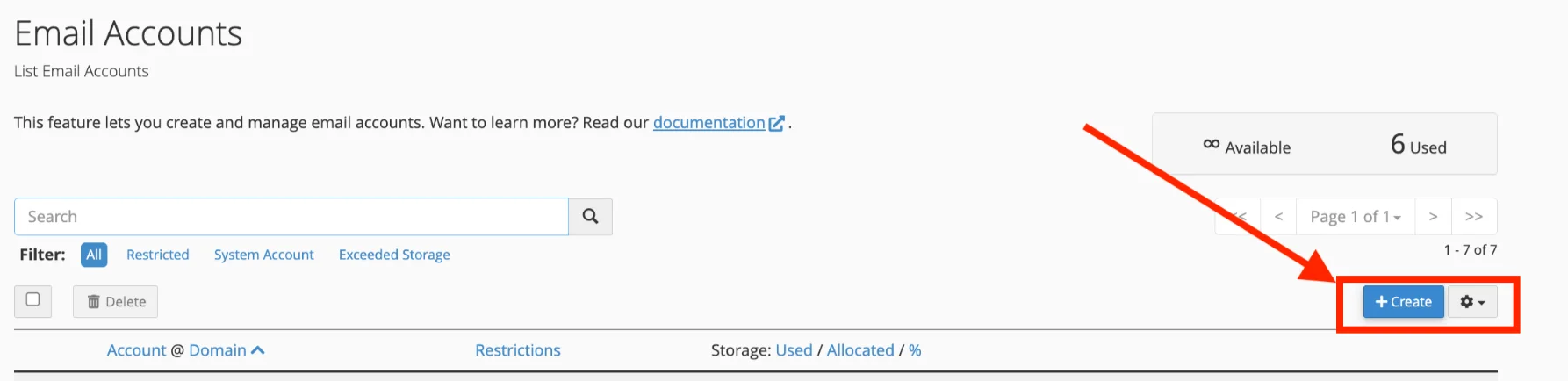 Cpanel Email Creation