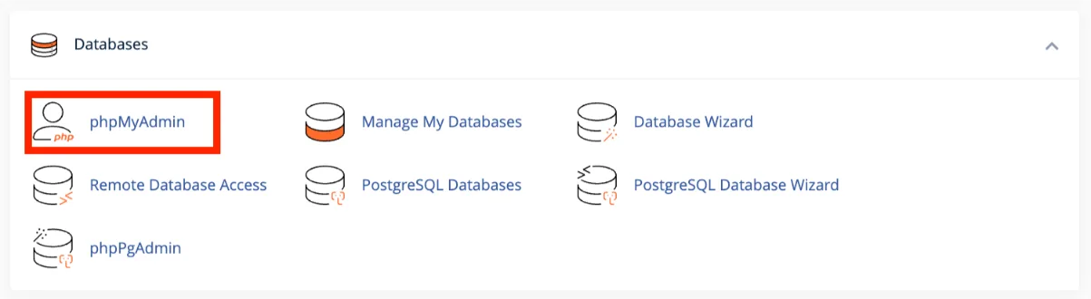 Cpanel - Database