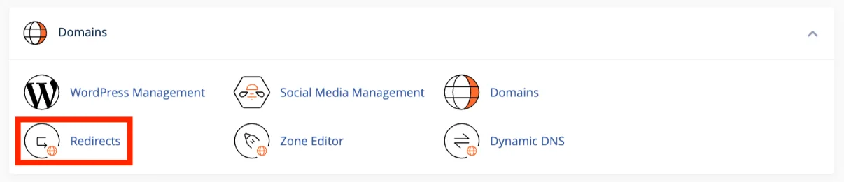 Domain - redirects