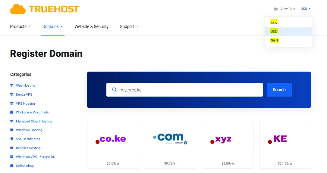 how to register a domain as a foreigner