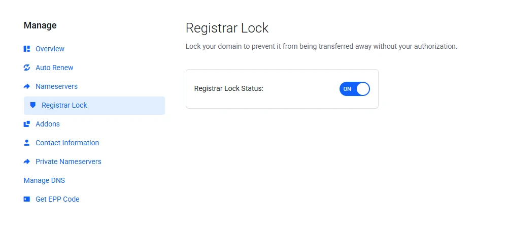 what is domain locking

