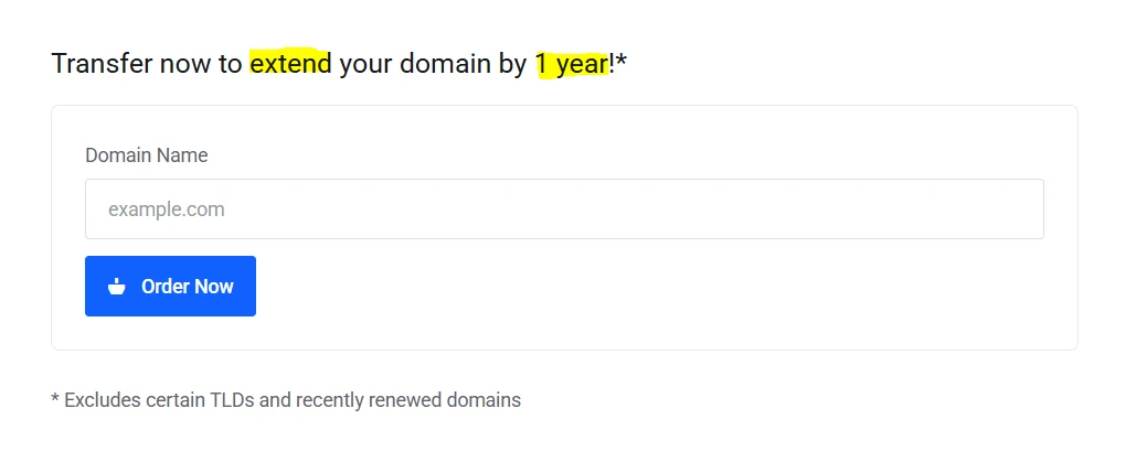 How to transfer domain