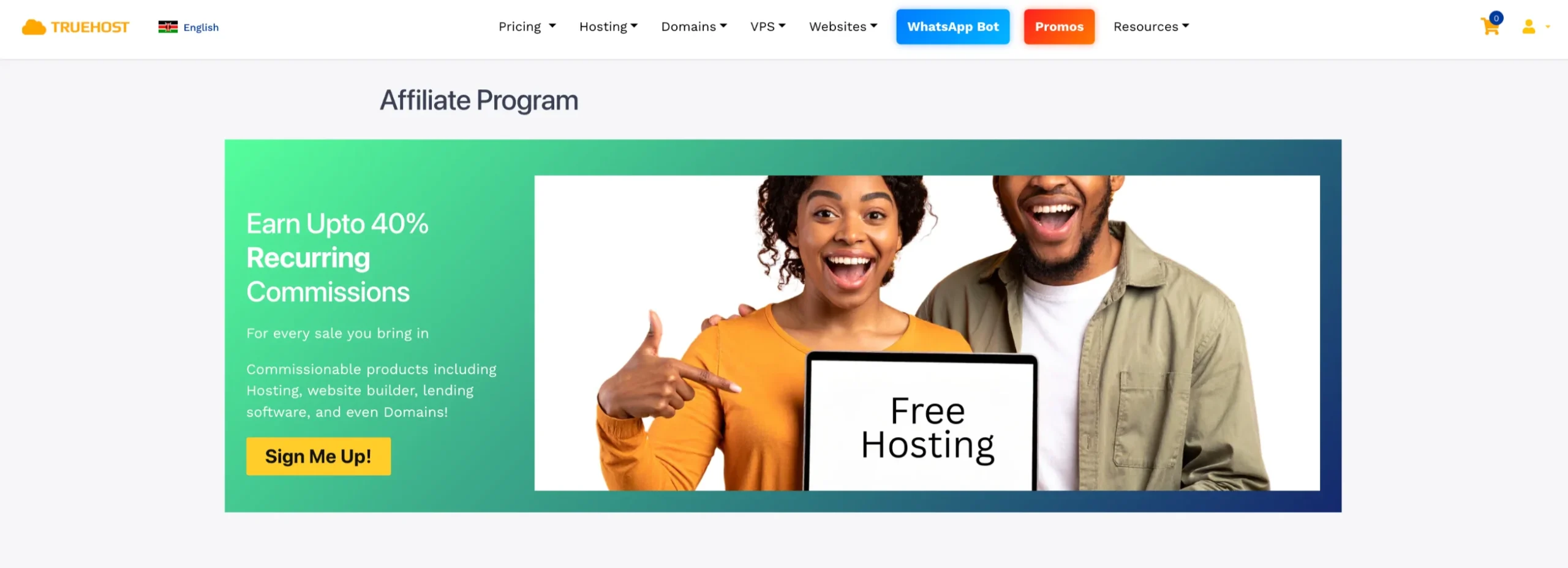 Truehost affilite programs