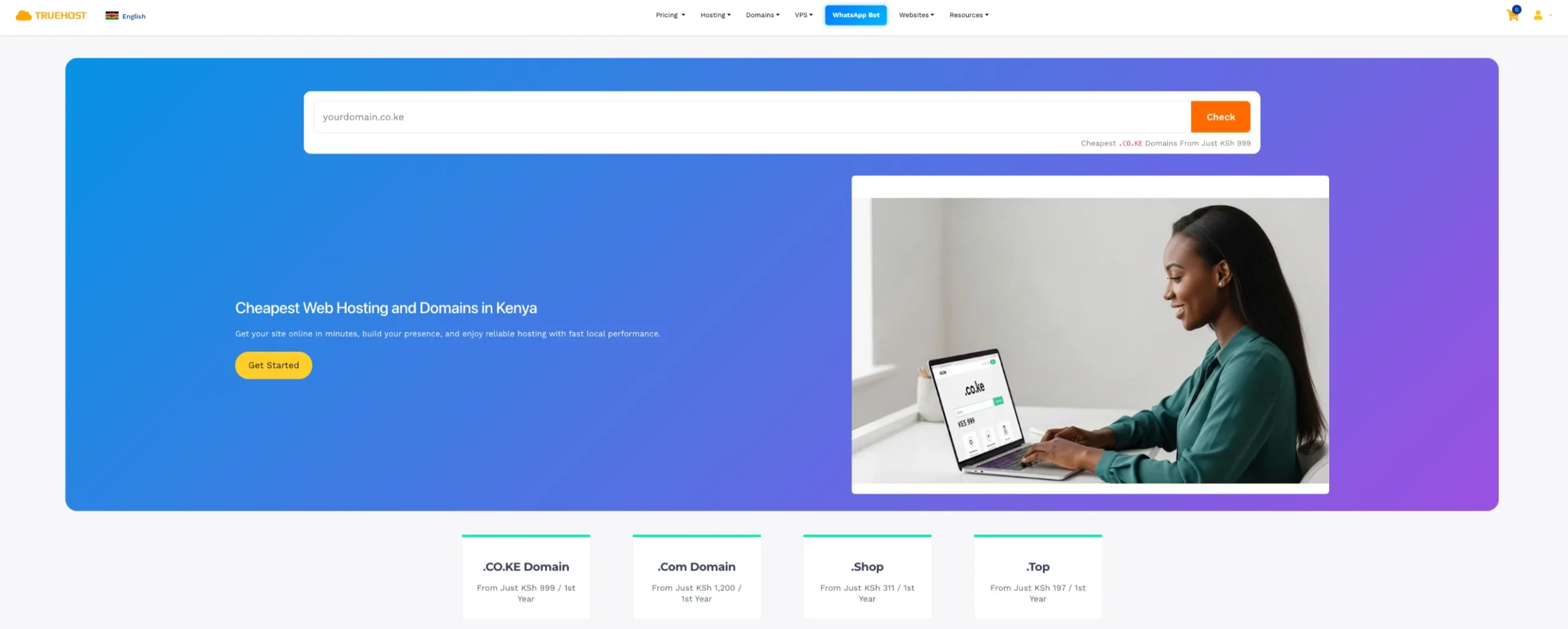 How to choose a domain name - Truehost page image