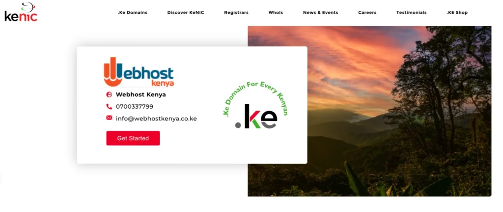 WebHost Kenya KeNIC