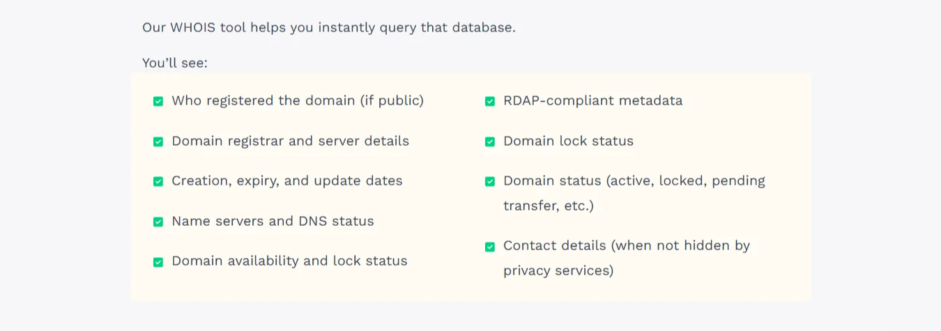 what is whois - whois information
