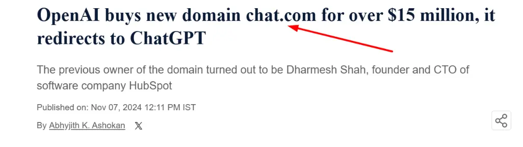 a screenshot showing the purchase of a premium doman