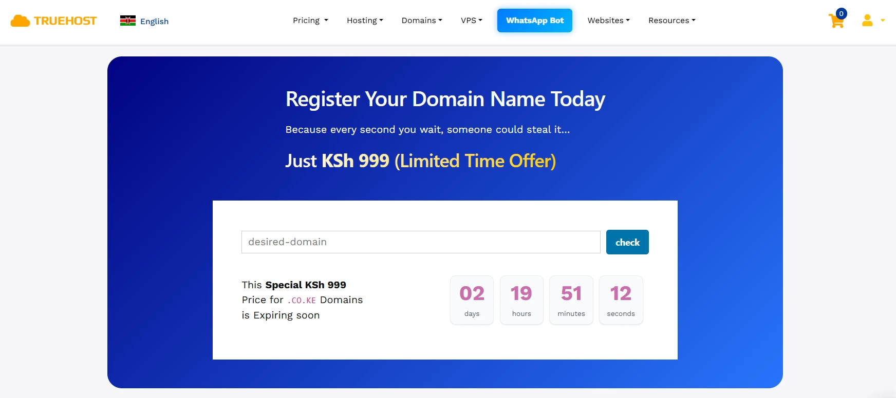 safaricom domain alternatives - Truehost