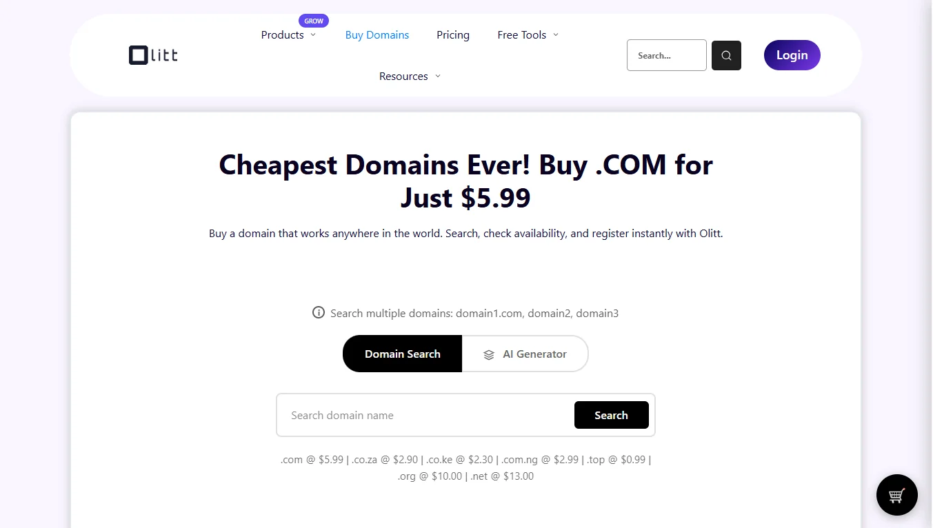 safaricom domain alternatives - Olitt